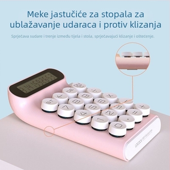 Jednostavan kalkulator, 10-znamenkasti zaslon, bez baterija, model 1, izdržljiv