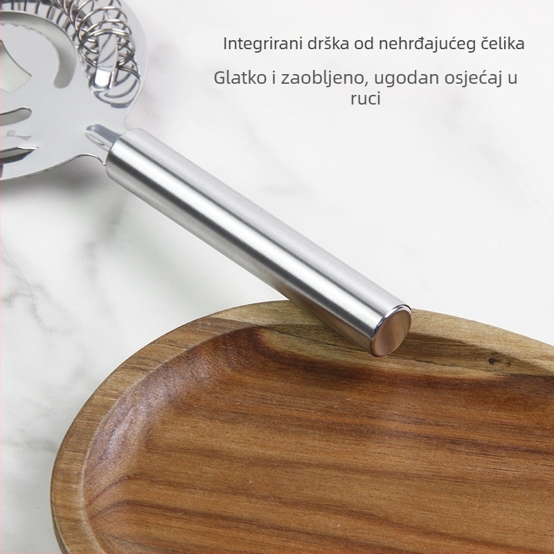 Nehrđajući čelik koktel filter – filtracija leda, serija Ice Filter, model Ice Filter 1, mogućnost tiska loga