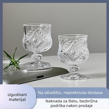 Adingge mini set šot čaša za spiritus, gravirano staklo, retro luksuzni stil, kapacitet 1–100 ml, papirnata kutija