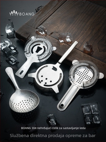 Bar alat: mreža za filtriranje leda od 304 nehrđajućeg čelika za koktele