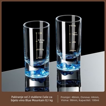 Vina čaša od bezolovnatog kristala, moderni minimalistički stil, pakiranje: jedan komad