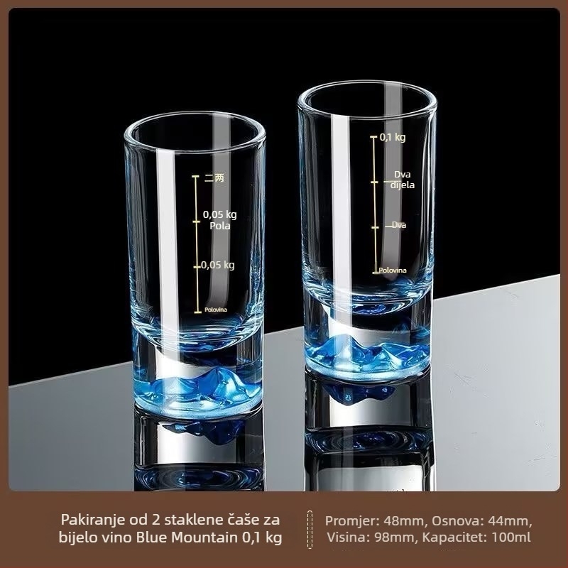 Vina čaša od bezolovnatog kristala, moderni minimalistički stil, pakiranje: jedan komad