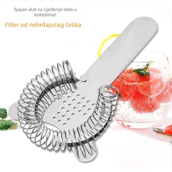 Xianglin 304 nehrđajući čelik separatori lednih kockica, filtr za koktele, bar alat, suvremeni jednostavni stil, 69 g