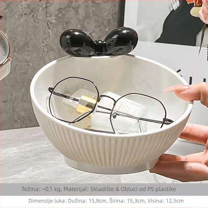 Panda držač olovaka Reading — porcelan, okrugli oblik, dar za rođendan ili diplomu