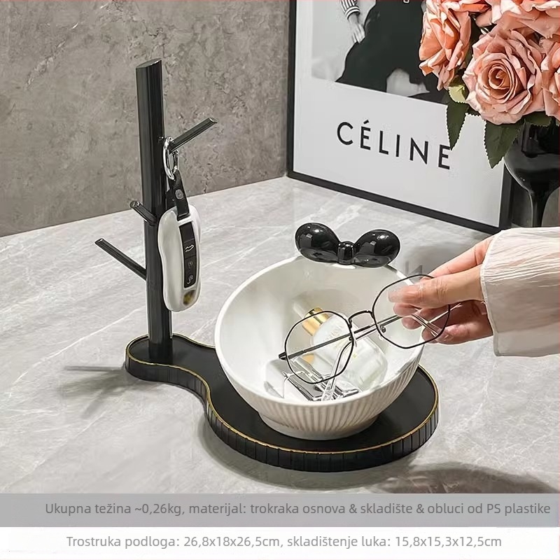 Panda držač olovaka Reading — porcelan, okrugli oblik, dar za rođendan ili diplomu