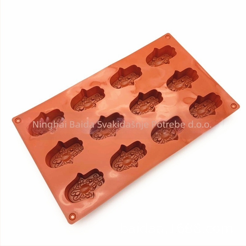 Set od 12 silikonskih kalupa za tortu u obliku sove – kalupi za čokoladu i kekse