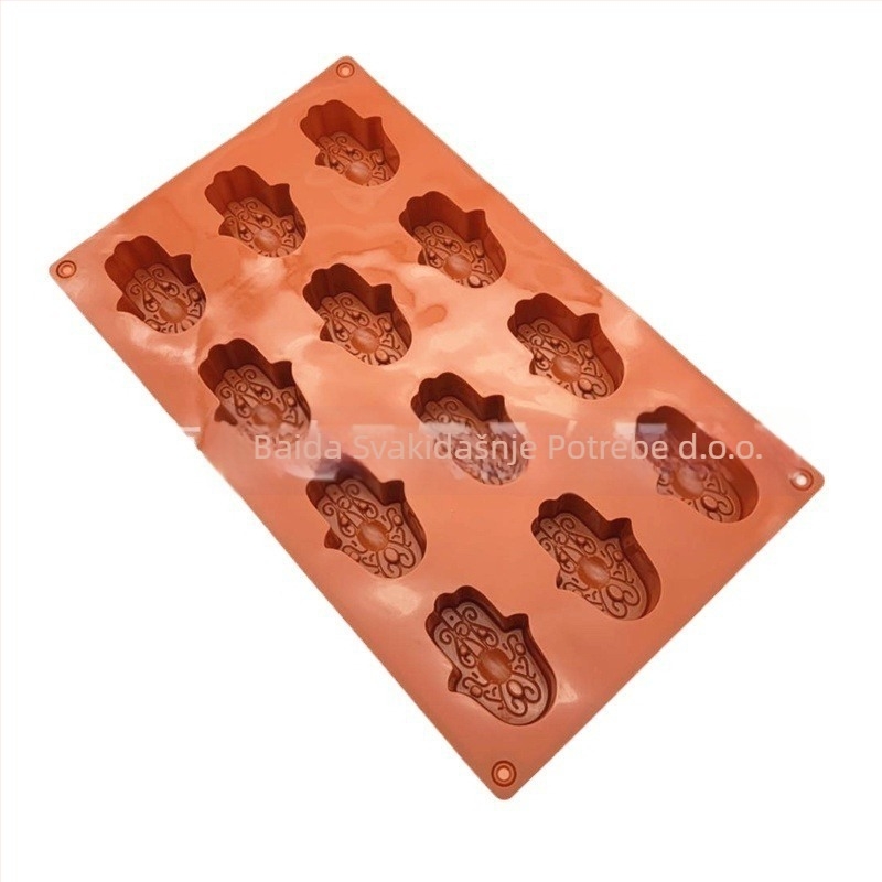 Set od 12 silikonskih kalupa za tortu u obliku sove – kalupi za čokoladu i kekse