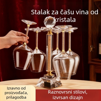 Set vinskih čaša od bezolovnog kristalnog stakla, kapacitet 501–600 ml, moderni minimalistički stil