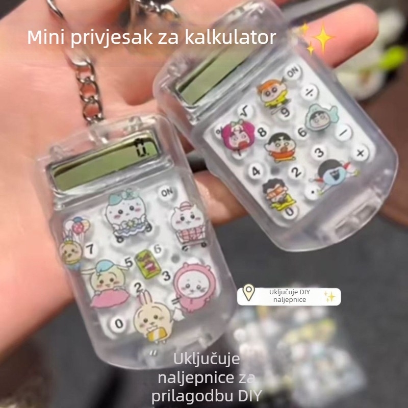 Prijenosni kalkulator s 8 znamenki, tih rad, solarno napajanje, plastično kućište, za studente i ured