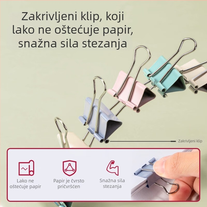 Deli 8553A metalni klips za kut za ured