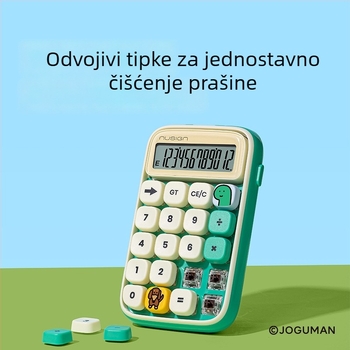 Deli NS043-Q višefunkcijski kalkulator s 12-znamenkasti zaslon, plastično kućište, baterija uključena