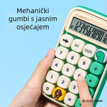 Deli NS043-Q višefunkcijski kalkulator s 12-znamenkasti zaslon, plastično kućište, baterija uključena