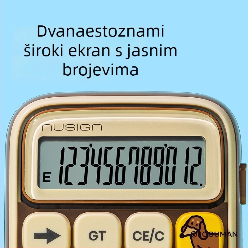 Deli NS043-Q višefunkcijski kalkulator s 12-znamenkasti zaslon, plastično kućište, baterija uključena