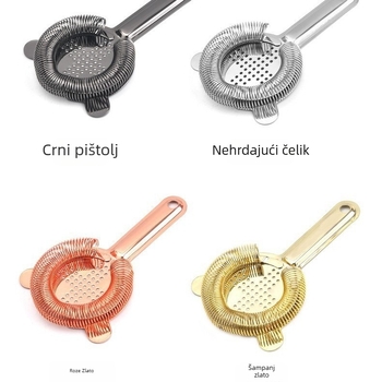 Nehrđajući čelični filter za led, europskog stila retro s križnim otvorima, model TX019, za koktele