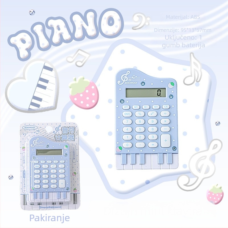 Prijenosni kalkulator — 8‑digitni zaslon, model rs259v, ABS smola, LR1130 baterija (Ključne specifikacije: 8‑digitni zaslon; rs259v; ABS smola; LR1130 baterija)