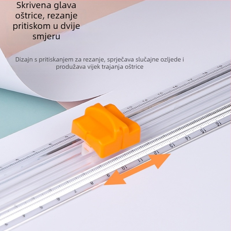 Rezač papira SF-1255, plastični, prijenosni, za rezanje