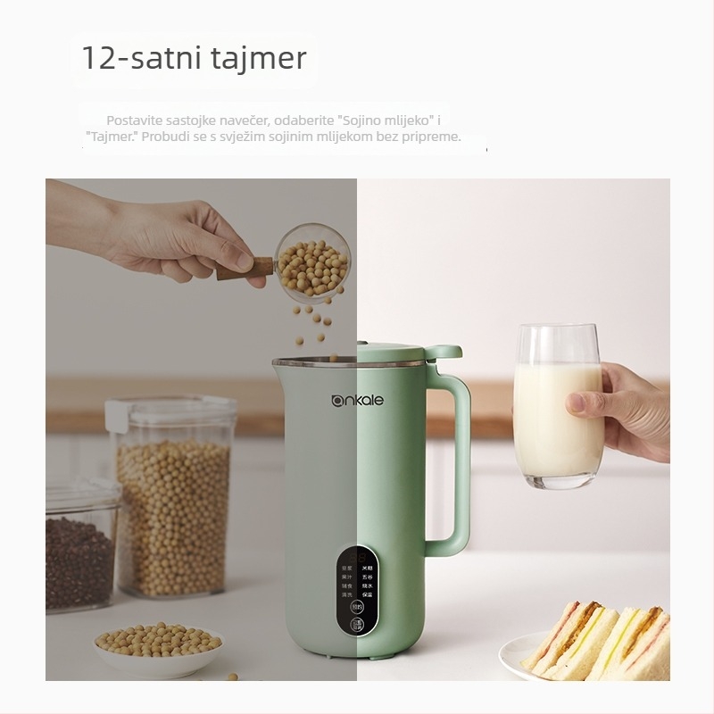 Stroj za sojino mlijeko za 2–3 osobe, 0.65L, 750W, 220V, Automatsko čišćenje