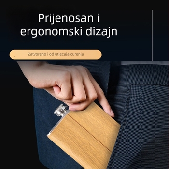 Flaša od nehrđajućeg čelika za muškarce za vanjsku upotrebu — prijenosni set s čašom za vino i lijevak