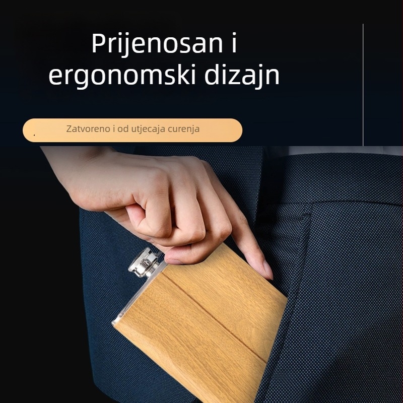 Flaša od nehrđajućeg čelika za muškarce za vanjsku upotrebu — prijenosni set s čašom za vino i lijevak