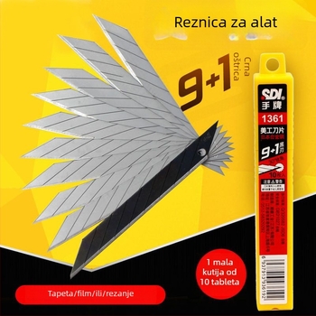 Mali univerzalni nož, model 1361, oštrica od legiranog čelika, dimenzije oštrice 0,4×9×73,4 mm