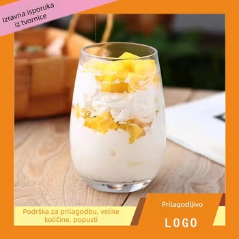 Čaša za crveno vino bez drške, jajastog oblika, s prilagođenim logotipom engleskih slova