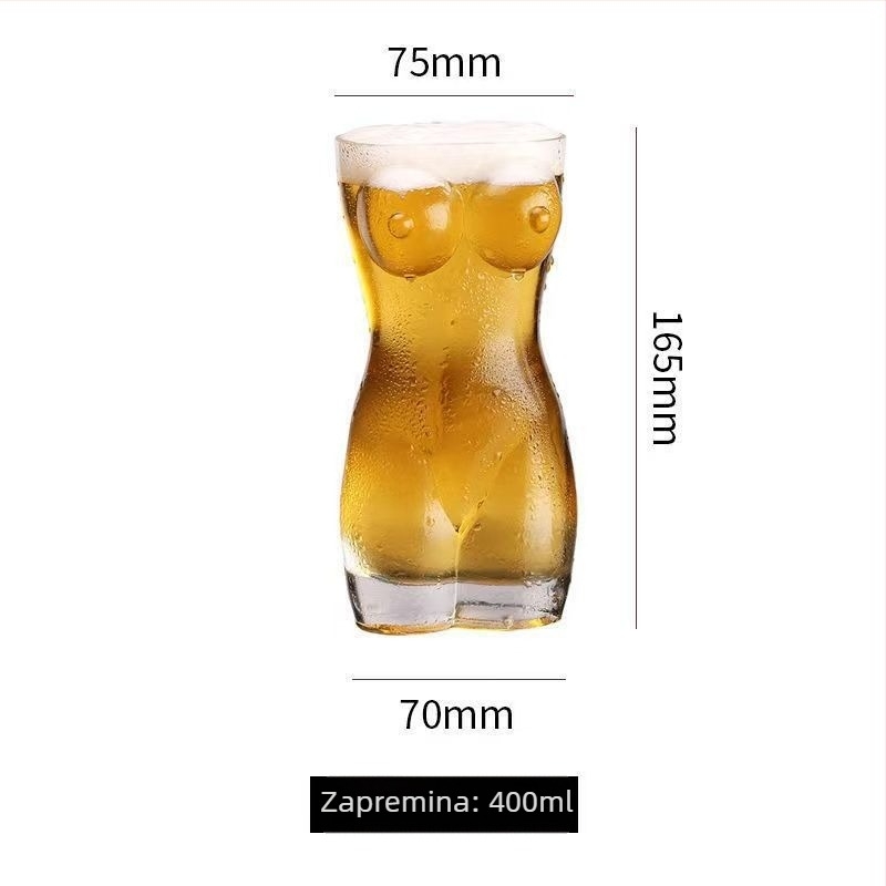 Pivska čaša od kristala, moderni jednostavni stil, bez prilagođavanja