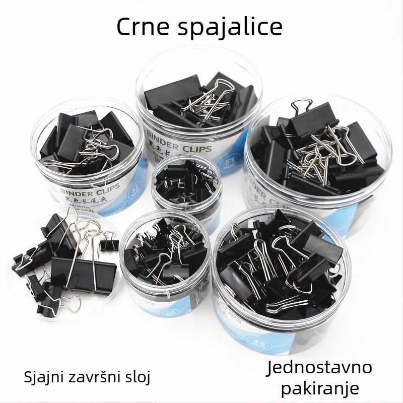 Folder za dokumente s metalnim klipom, klip s dugom repom, kartično pakiranje