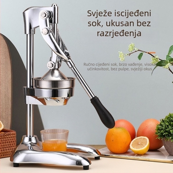 Ručni sokovnik za voće – nehrđajući čelik + aluminijska legura, višefunkcionalan, bez električne energije, za kućnu i malu poslovnu upotrebu
