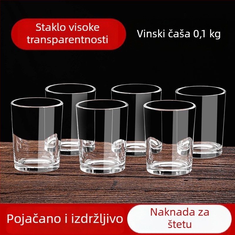 Set čašica za liker, jednostavan stil, obična stakla