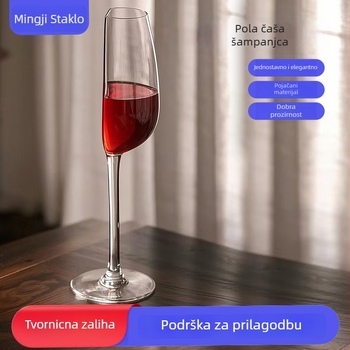 Čaša za šampanjac Mingji Glass, staklo, kapacitet 101–200 ml, moderni minimalistički stil