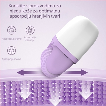 Dvostruki leden roller, 2-u-1 masažer za lice, ručni pogon, model 0066, rok trajanja 5 godina