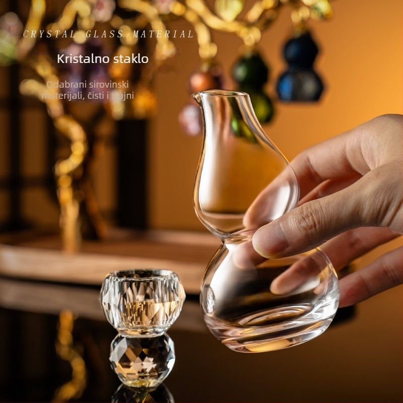 Krištalno staklo set čaša za žestoko piće, kapacitet 1–100 ml, moderan jednostavan stil, mogućnost prilagodbe