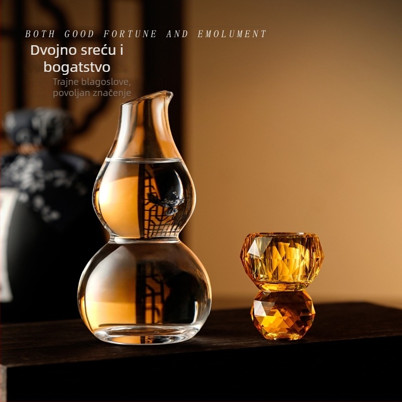 Krištalno staklo set čaša za žestoko piće, kapacitet 1–100 ml, moderan jednostavan stil, mogućnost prilagodbe