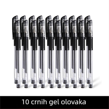 Set gel olovaka, 10 komada, plastično kućište, plastična vrh, brzo sušeće mastilo