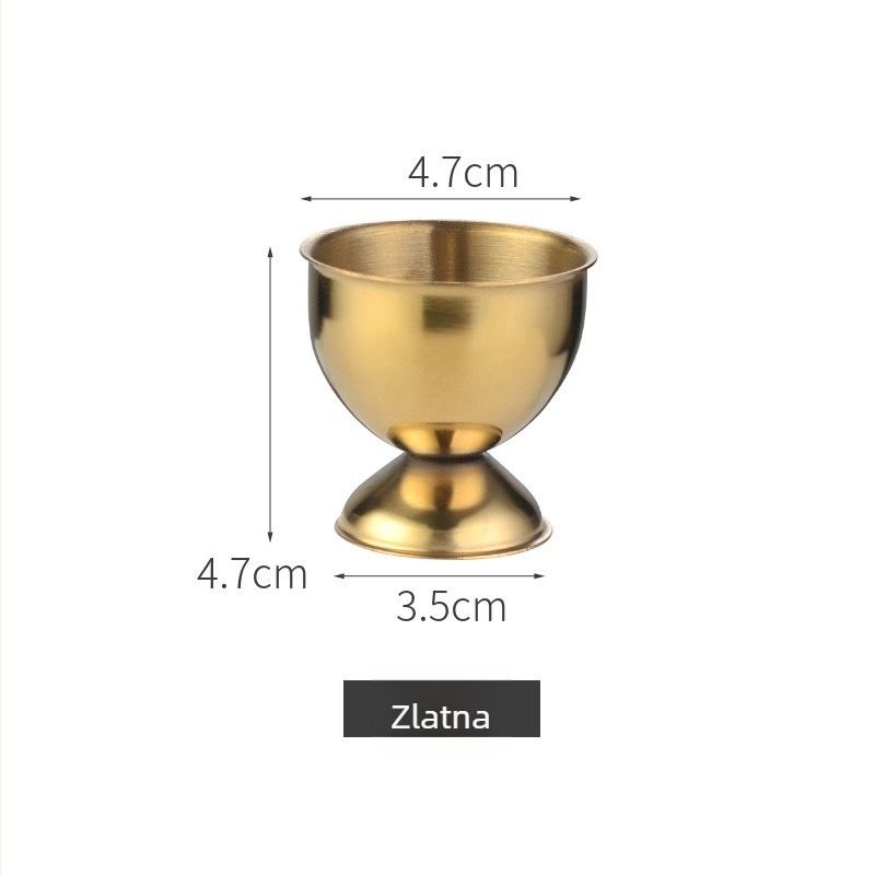Nerđajući čelični držač za jaja, kreativni držač za jaja, mala čašica za liker i čaša za viski