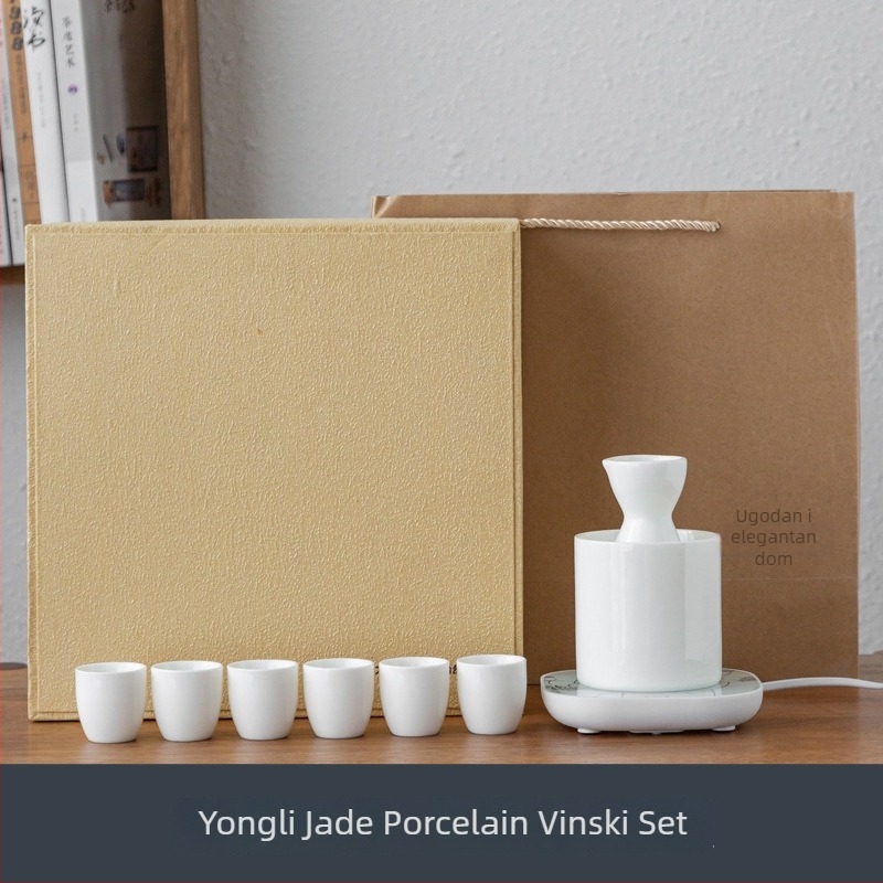 Keramički grijač vina i dozator, kućna upotreba, jednostavan kineski stil, prvoklasna kvaliteta