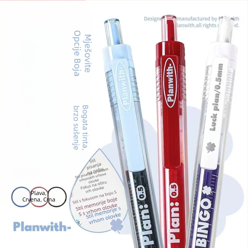 Rosyposy Exam Prep Pen, plastično kućište, neizbrisivo, materijal vrha: drugi materijali