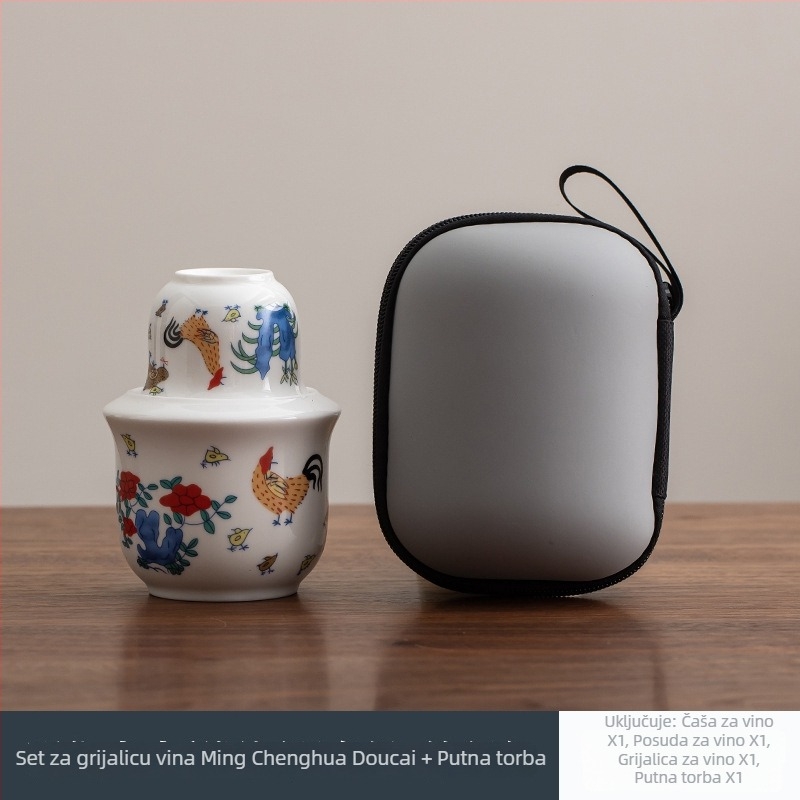 Keramički set za zagrijavanje vina za kućnu upotrebu — kapacitet 1–100 ml, težina 1000 g, stil nacionalni trend