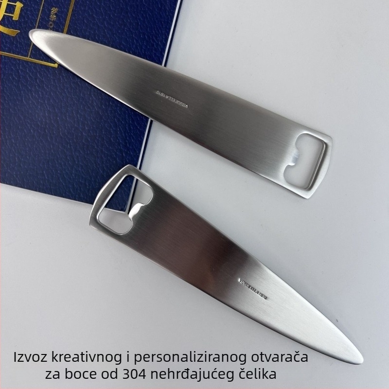 Otvarač za boce piva od nehrđajućeg čelika, kreativni i personalizirani dizajn, višenamjenski otvarač čepova (Brand: Unique)