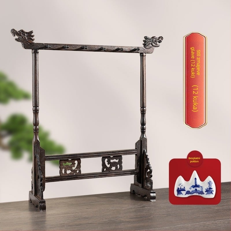 Drveni držač za četke za kaligrafiju – viseći stalak za početnike