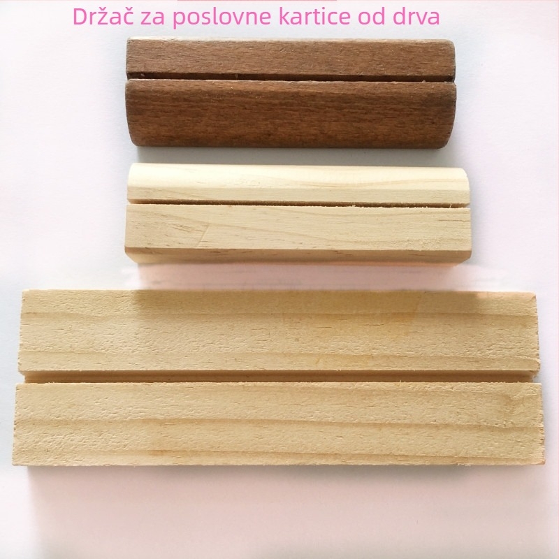 Drveni držač za kartice i fotografije, bilješke, kućna dekoracija, ručna izrada, moderni minimalistički stil