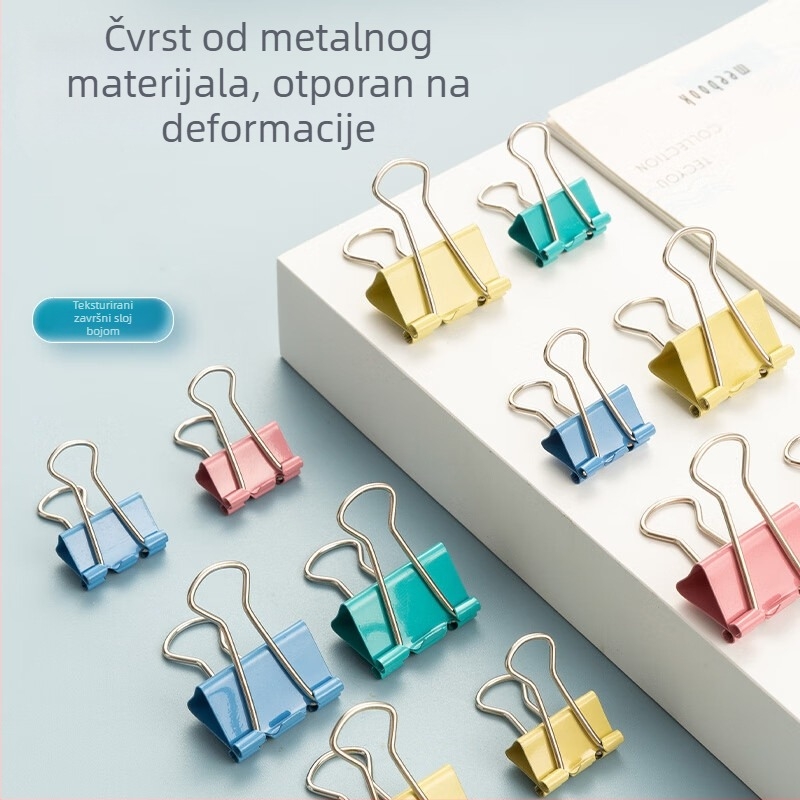 Morning light 3-u-1 uredski pribor – držač za bilježnice s metalnim klipom i klipom za račune ABS92893