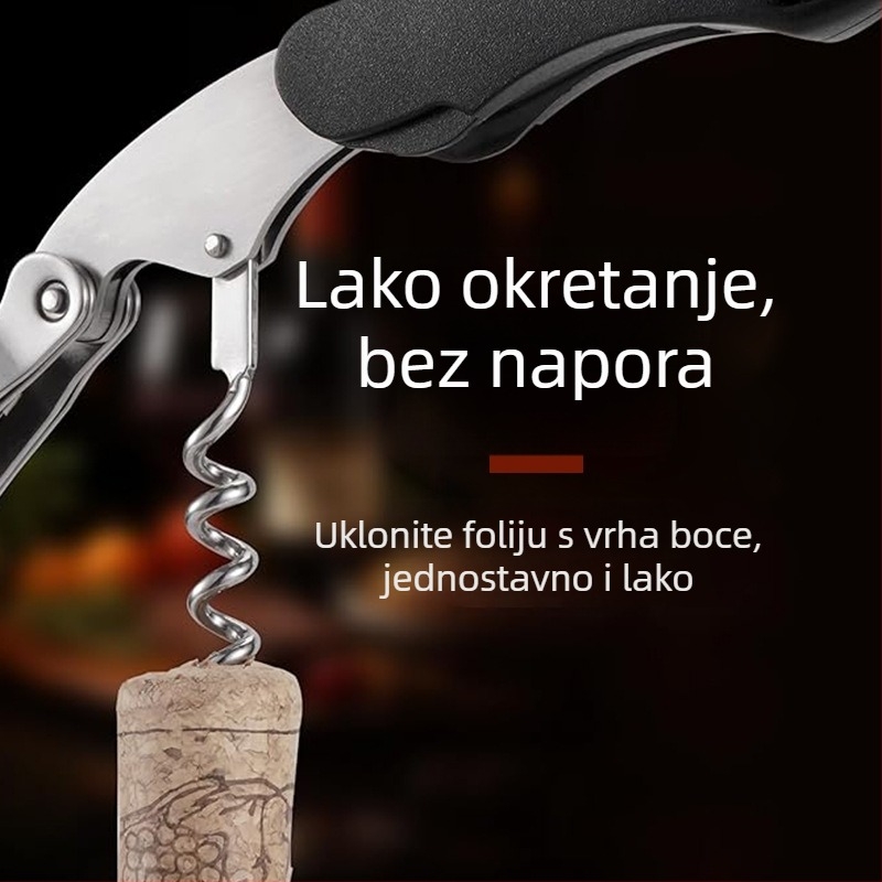 Otvarač boca u obliku morskog konjića, nehrđajući čelik, višenamjenski, prenosiv i sklopiv, mogućnost tiska logotipa