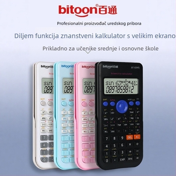 Belden 83ms funkcijski kalkulator, 24-znamenkasti zaslon, plastično kućište, baterija tipa gumb uključena