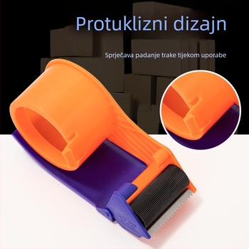 Ručni rezač trake za zatvaranje kutija — plastika; Model: 5 cm i 6 cm; Širina trake do 48 mm; Neto težina 150 g