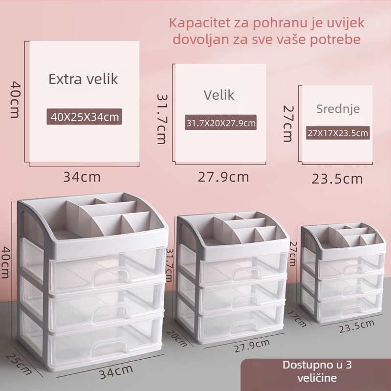 Držač za olovku i organizator stola — kvadratni plastični, nagibni dizajn, nordijski minimalistički stil, za studentski stol