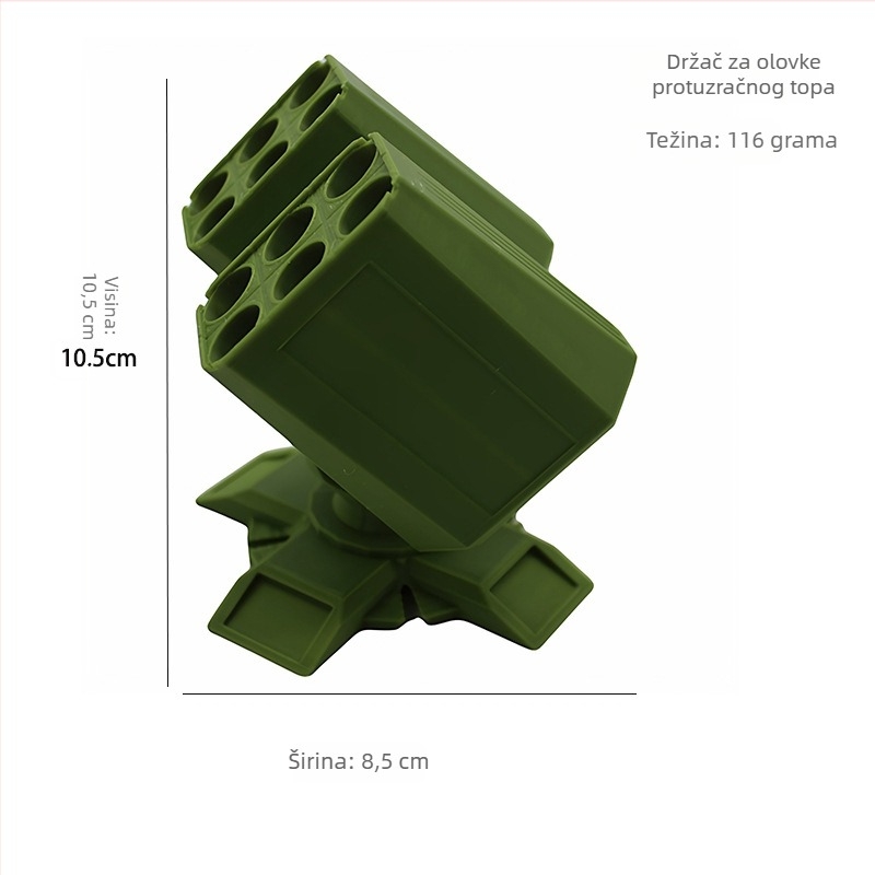 Novi 3D otisnuti držač za olovke s odjelom za projektil za ljubitelje vojne – kreativni poklon