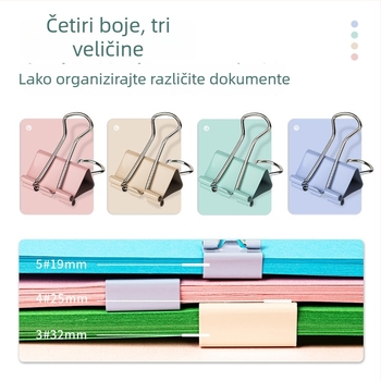 Deli metalni šuplji klip za mape