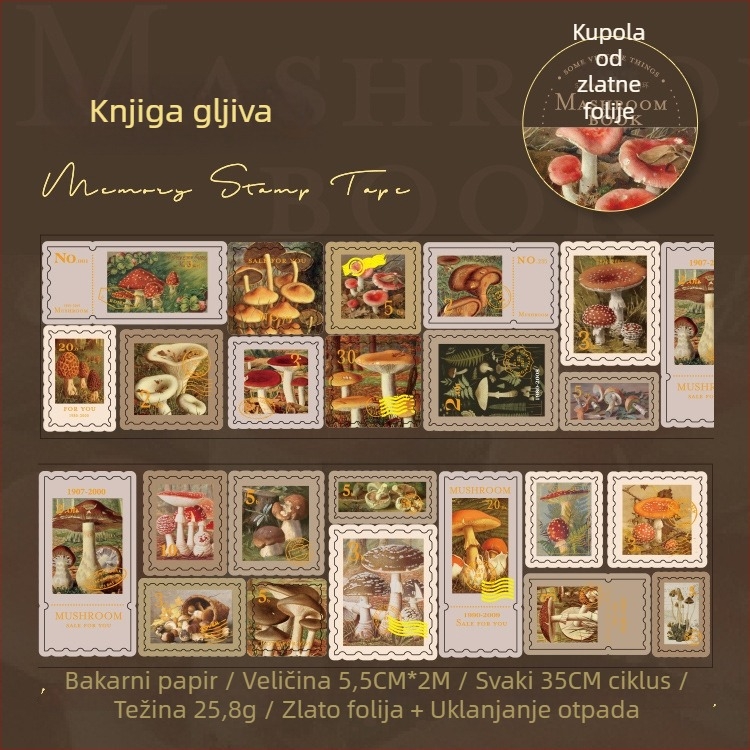 Zlatna folija za dnevnik – PET podloga, Idle Language brend, višestruka upotreba, izdano 2023-05-18