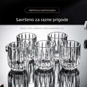 6 komada čaša od stakla za alkoholna pića, novi kineski stil, otisnut logotip, mogućnost prilagodbe